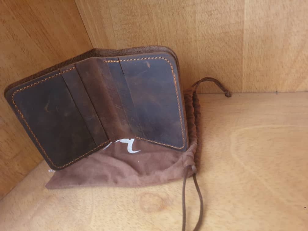 Leather Wallet Up View